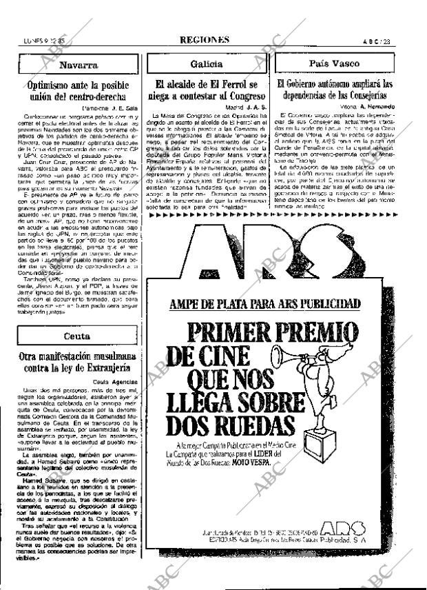 ABC MADRID 09-12-1985 página 23