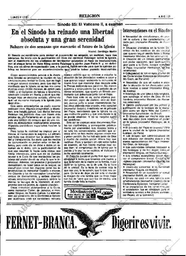 ABC MADRID 09-12-1985 página 29