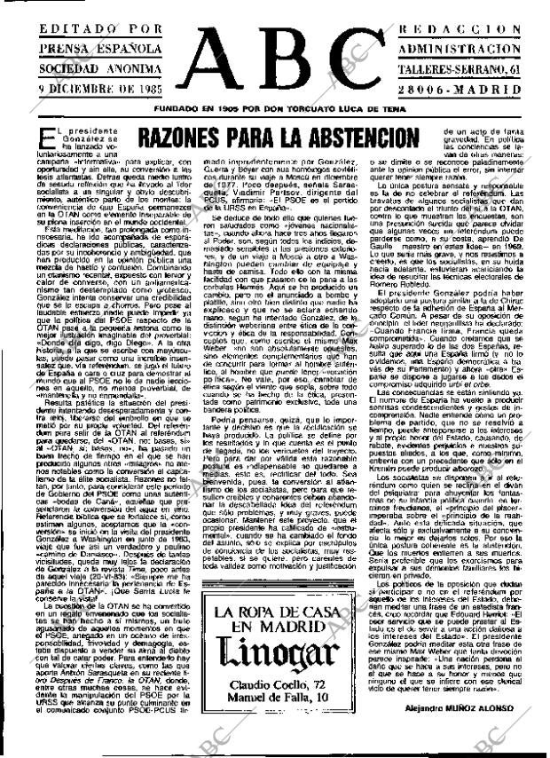 ABC MADRID 09-12-1985 página 3