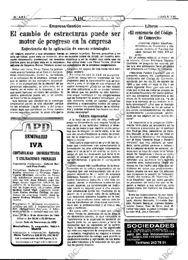 ABC MADRID 09-12-1985 página 46