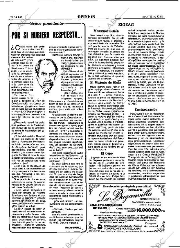 ABC MADRID 10-12-1985 página 22