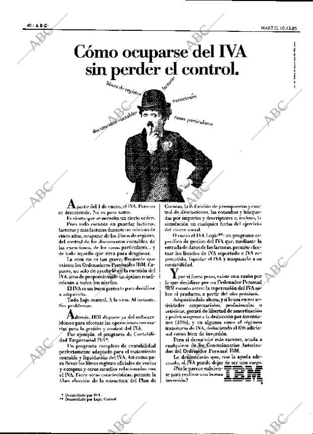 ABC MADRID 10-12-1985 página 40