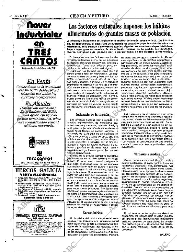 ABC MADRID 10-12-1985 página 58