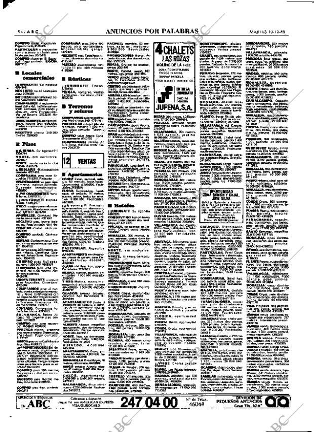 ABC MADRID 10-12-1985 página 94