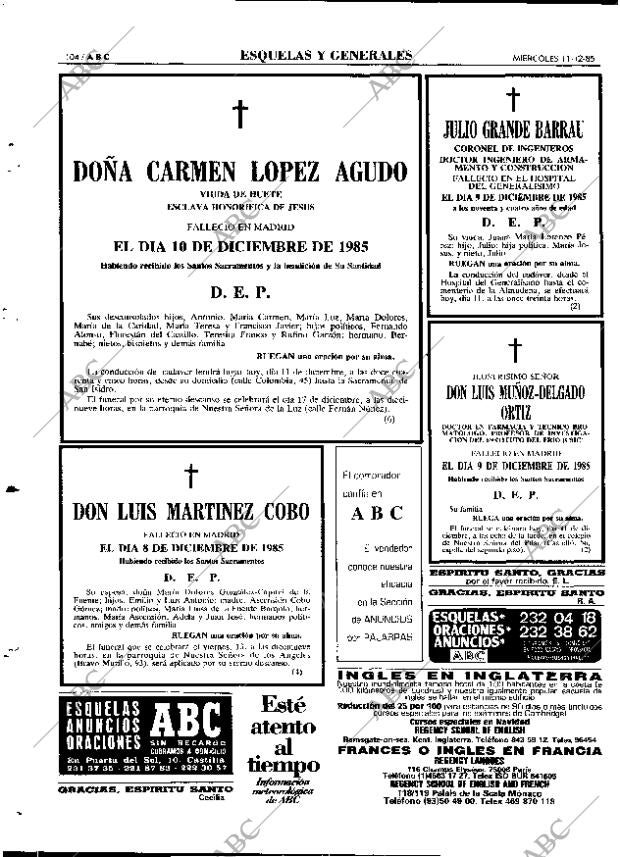 ABC MADRID 11-12-1985 página 104