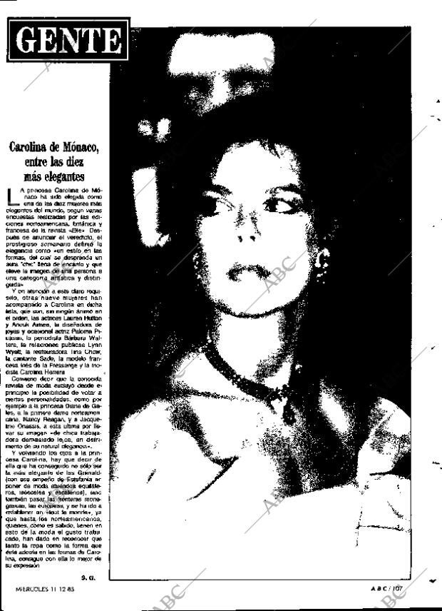 ABC MADRID 11-12-1985 página 107