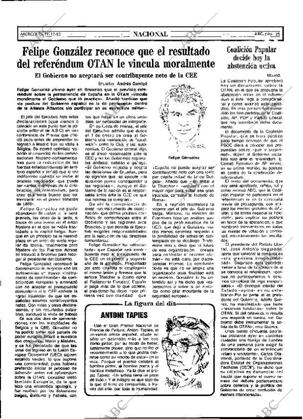 ABC MADRID 11-12-1985 página 25