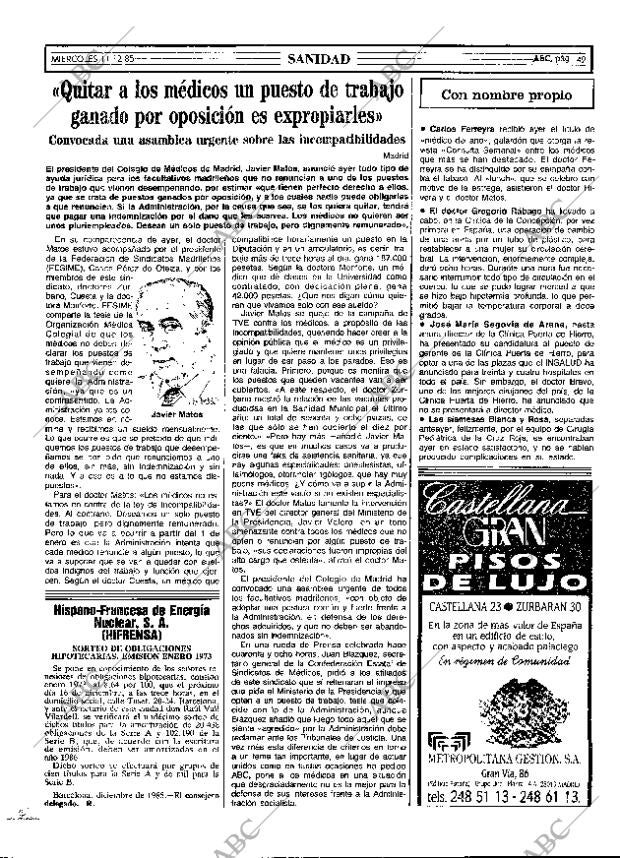 ABC MADRID 11-12-1985 página 49