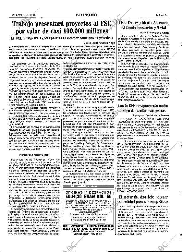 ABC MADRID 11-12-1985 página 63