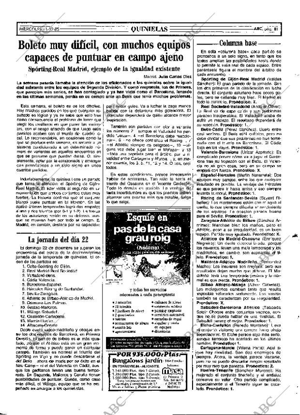 ABC MADRID 11-12-1985 página 81