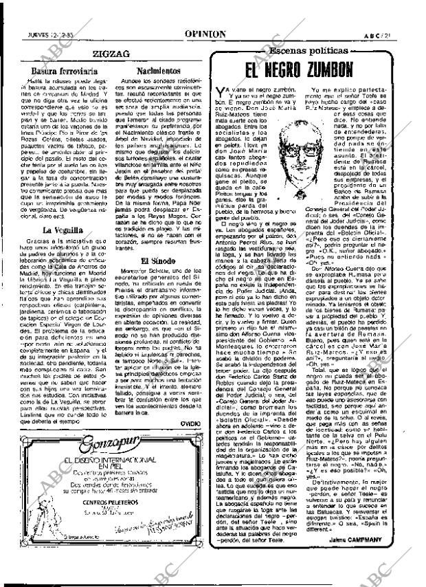 ABC MADRID 12-12-1985 página 21