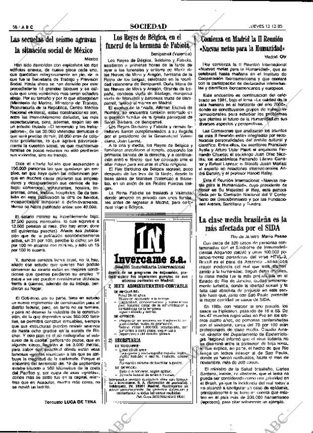 ABC MADRID 12-12-1985 página 58