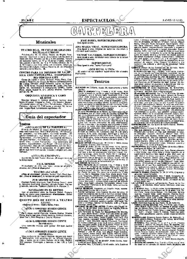 ABC MADRID 12-12-1985 página 80