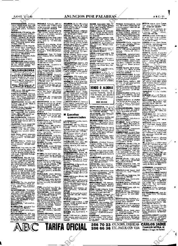 ABC MADRID 12-12-1985 página 91