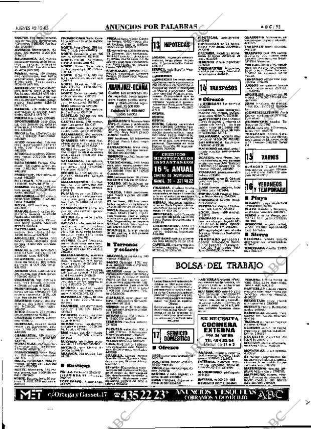 ABC MADRID 12-12-1985 página 93