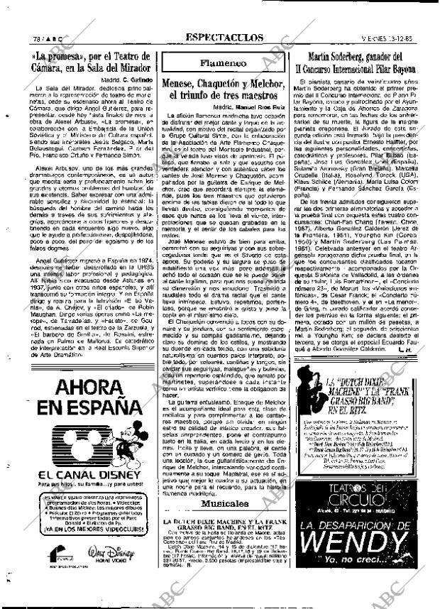 ABC MADRID 13-12-1985 página 78