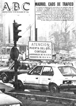 ABC MADRID 16-12-1985 página 1