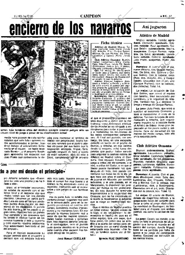 ABC MADRID 16-12-1985 página 61