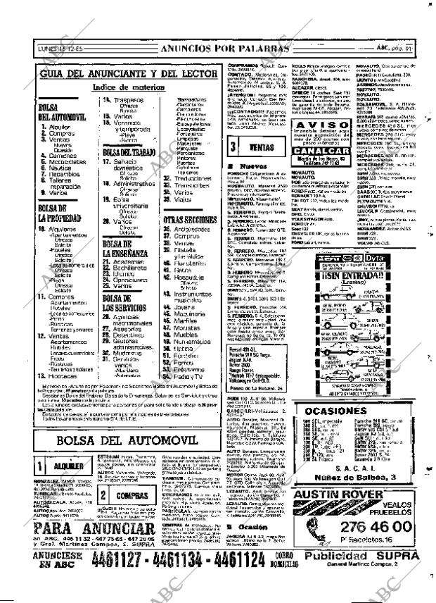 ABC MADRID 16-12-1985 página 91