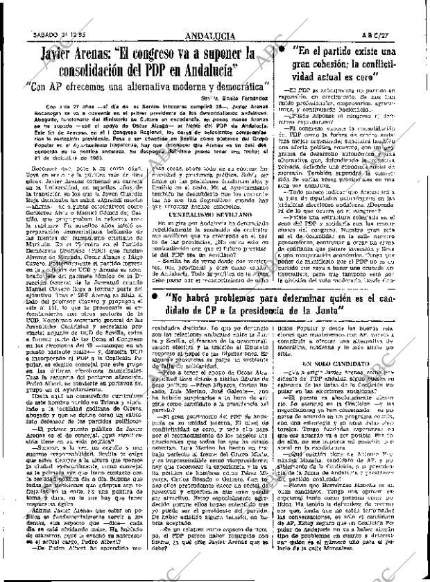 ABC SEVILLA 21-12-1985 página 27