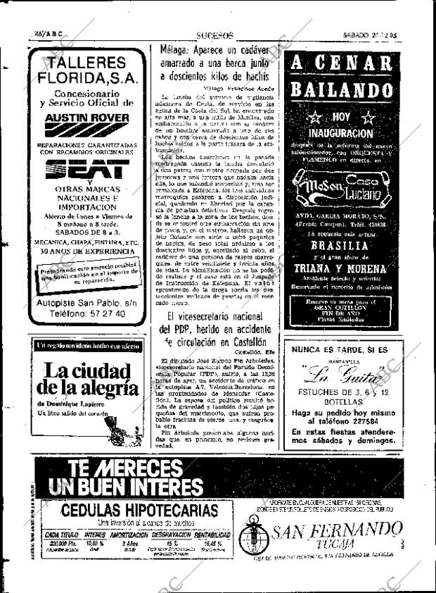 ABC SEVILLA 21-12-1985 página 46