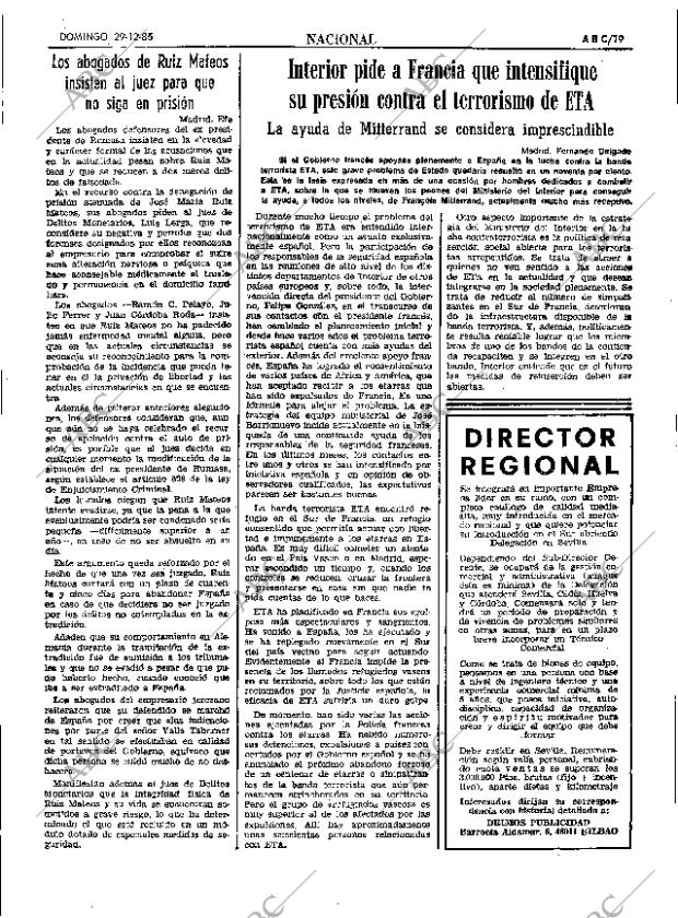 ABC SEVILLA 29-12-1985 página 19