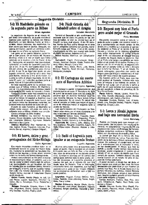 ABC MADRID 30-12-1985 página 54