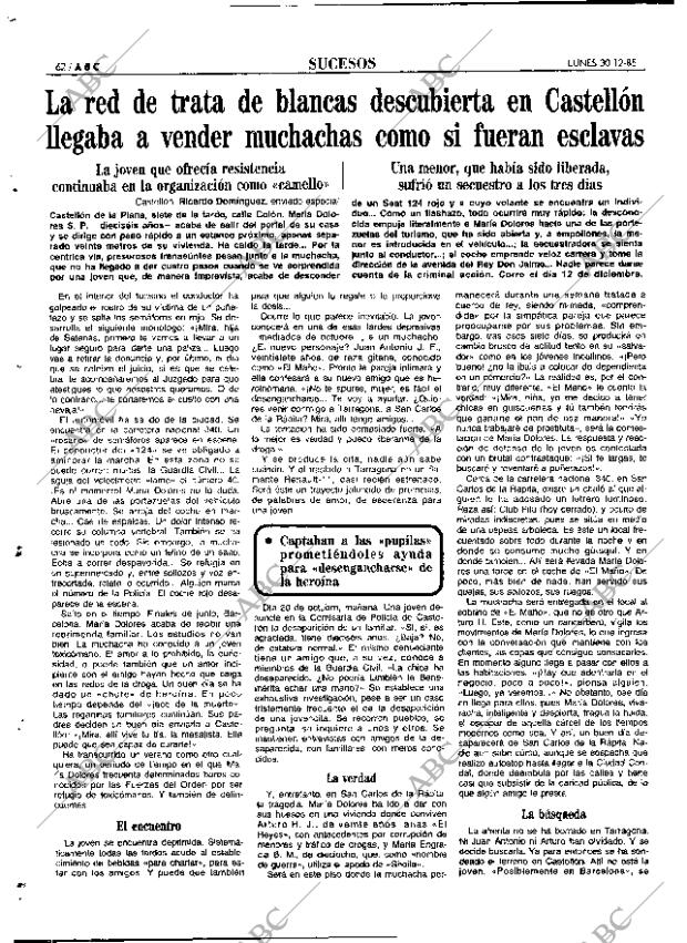 ABC MADRID 30-12-1985 página 62