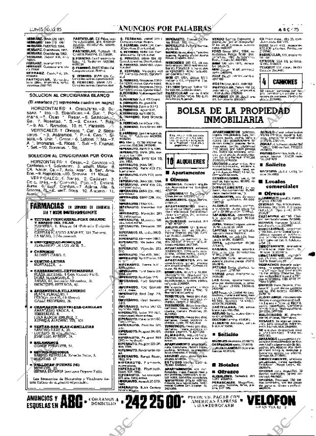 ABC MADRID 30-12-1985 página 75