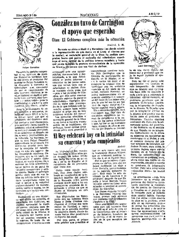 ABC SEVILLA 05-01-1986 página 19