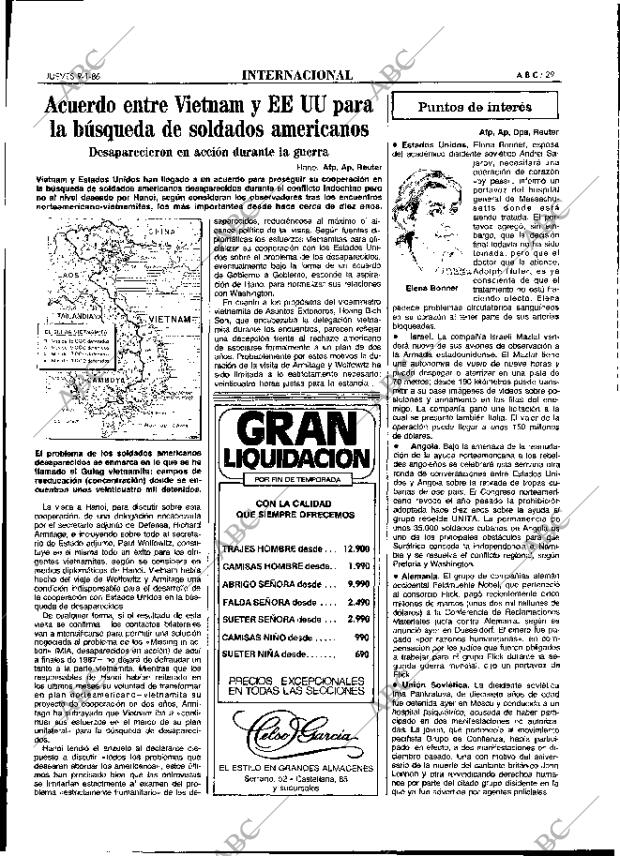 ABC MADRID 09-01-1986 página 29