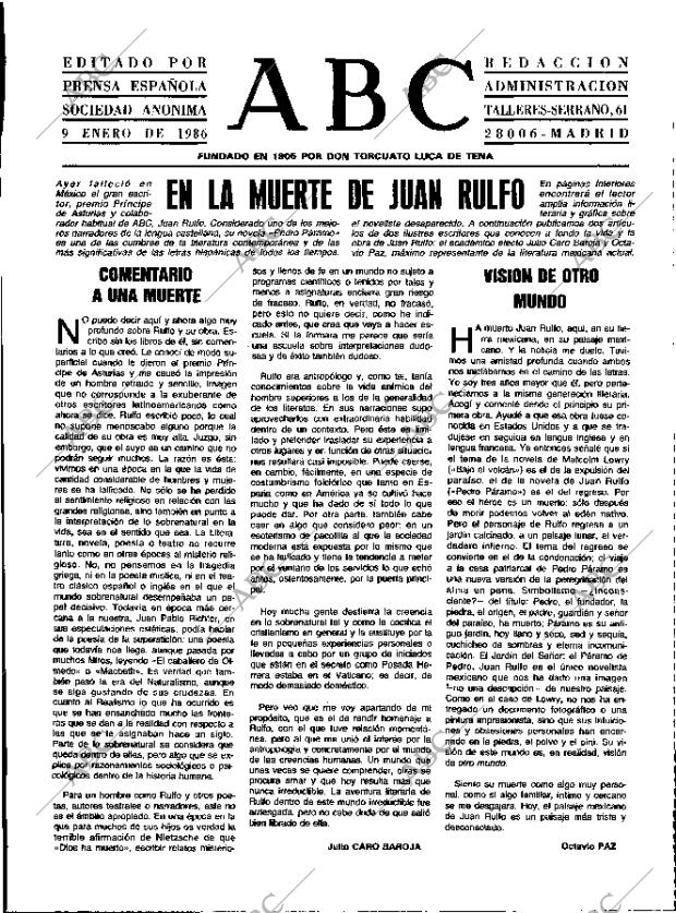 ABC MADRID 09-01-1986 página 3