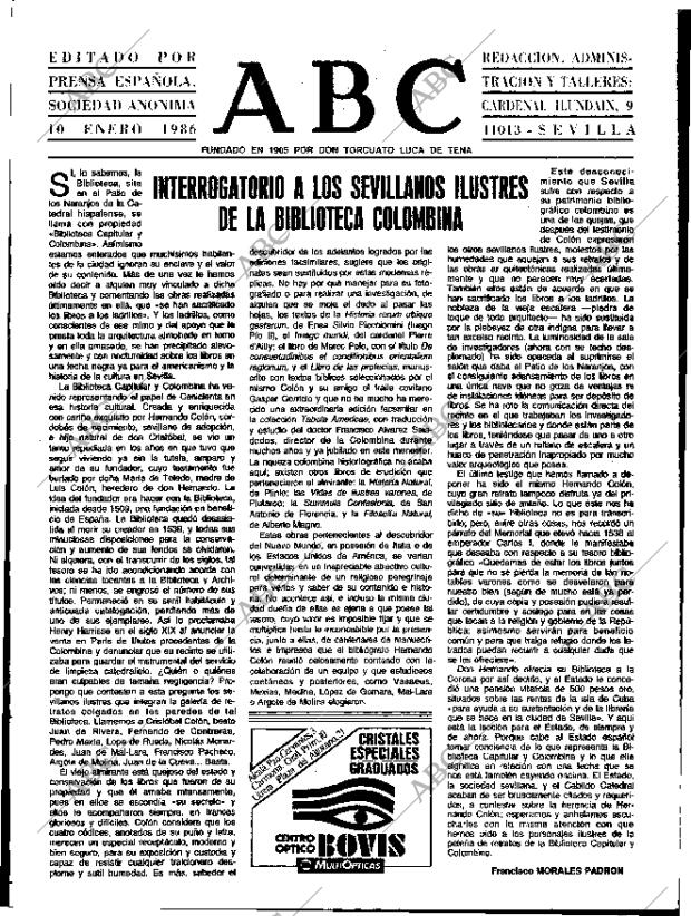 ABC SEVILLA 10-01-1986 página 3