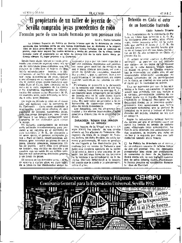 ABC SEVILLA 10-01-1986 página 47