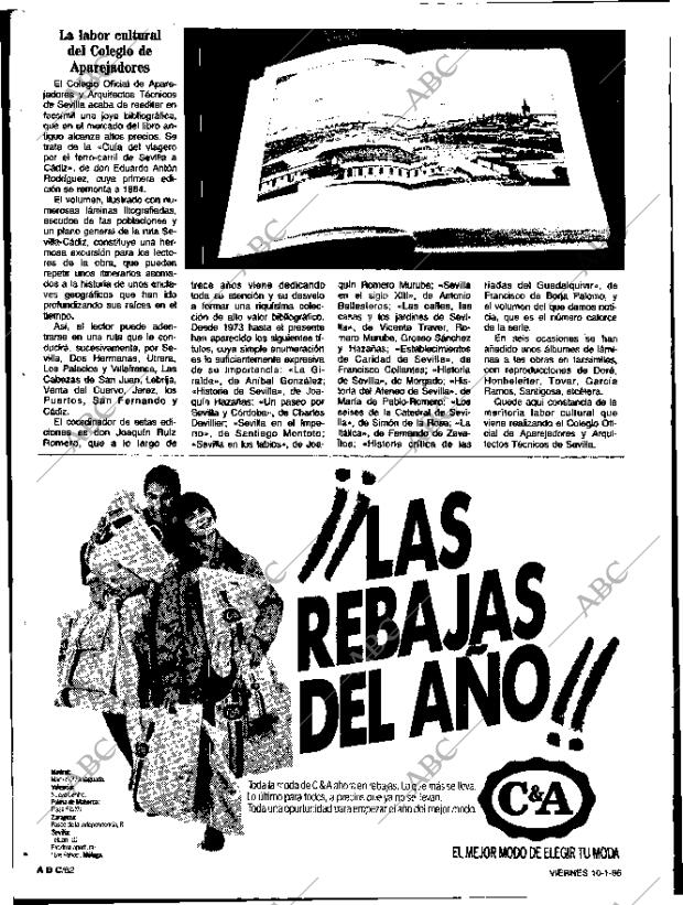 ABC SEVILLA 10-01-1986 página 62