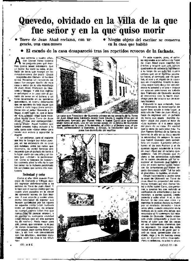 ABC MADRID 23-01-1986 página 100