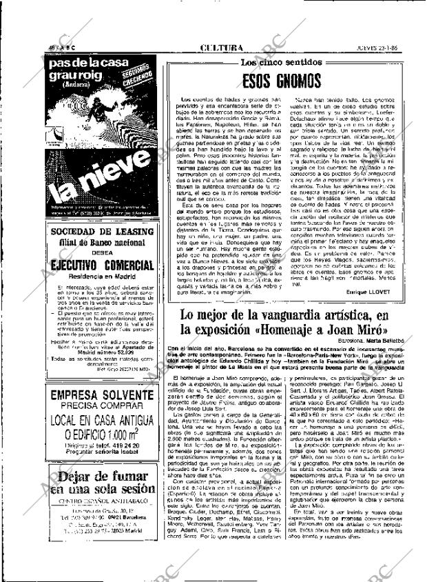 ABC MADRID 23-01-1986 página 48