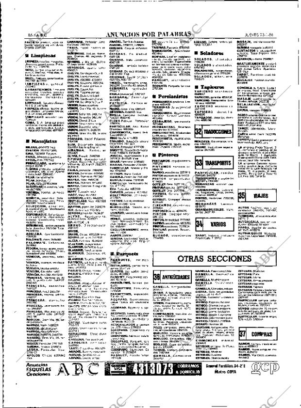 ABC MADRID 23-01-1986 página 86