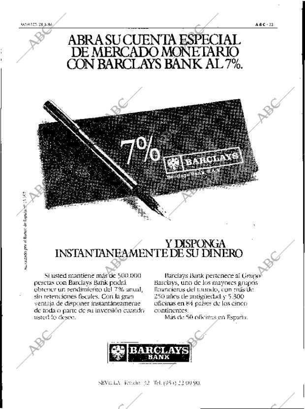 ABC SEVILLA 28-01-1986 página 23