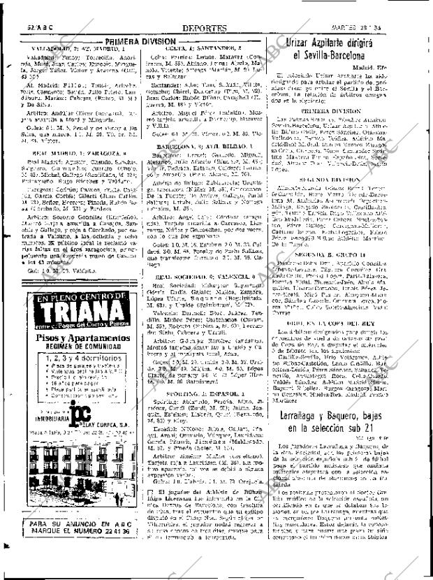 ABC SEVILLA 28-01-1986 página 52