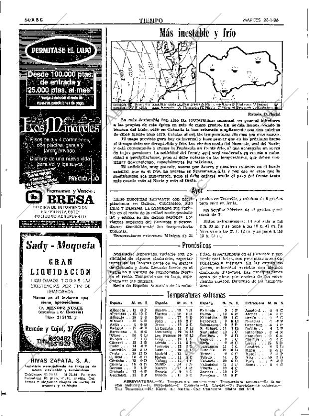 ABC SEVILLA 28-01-1986 página 64