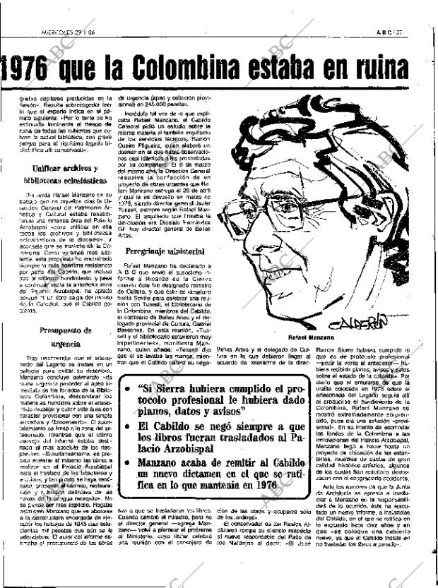 ABC SEVILLA 29-01-1986 página 37
