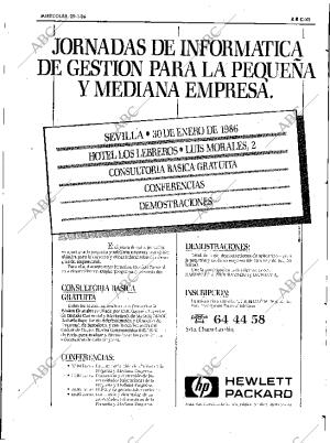 ABC SEVILLA 29-01-1986 página 41