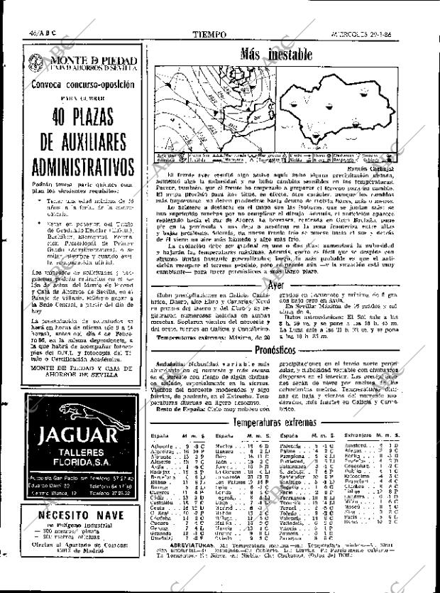 ABC SEVILLA 29-01-1986 página 46