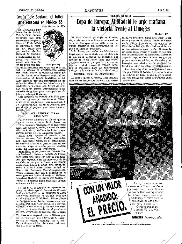 ABC SEVILLA 29-01-1986 página 49