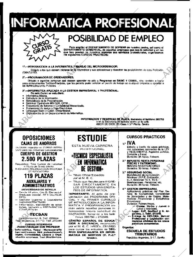 ABC SEVILLA 29-01-1986 página 66