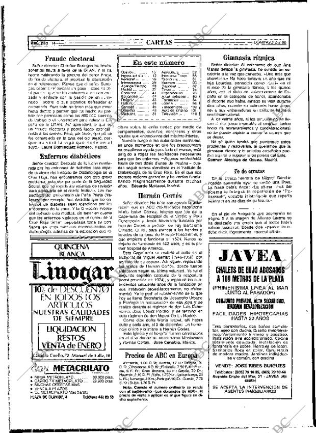 ABC MADRID 02-02-1986 página 14