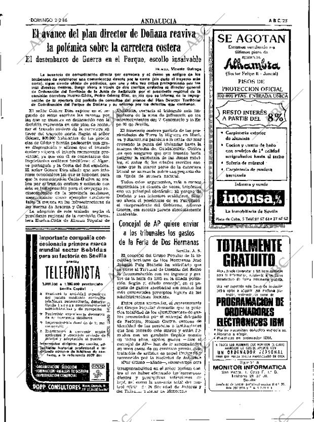 ABC SEVILLA 02-02-1986 página 25