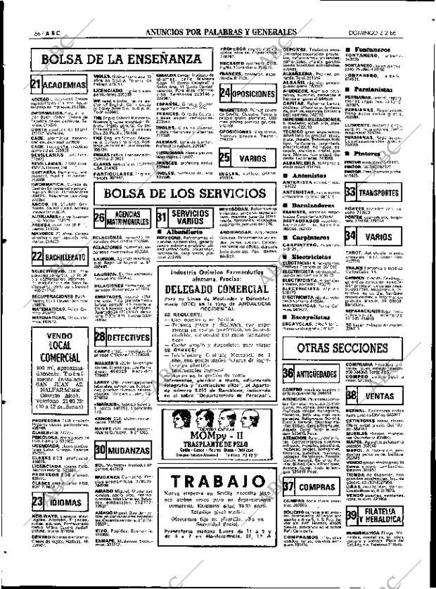 ABC SEVILLA 02-02-1986 página 66