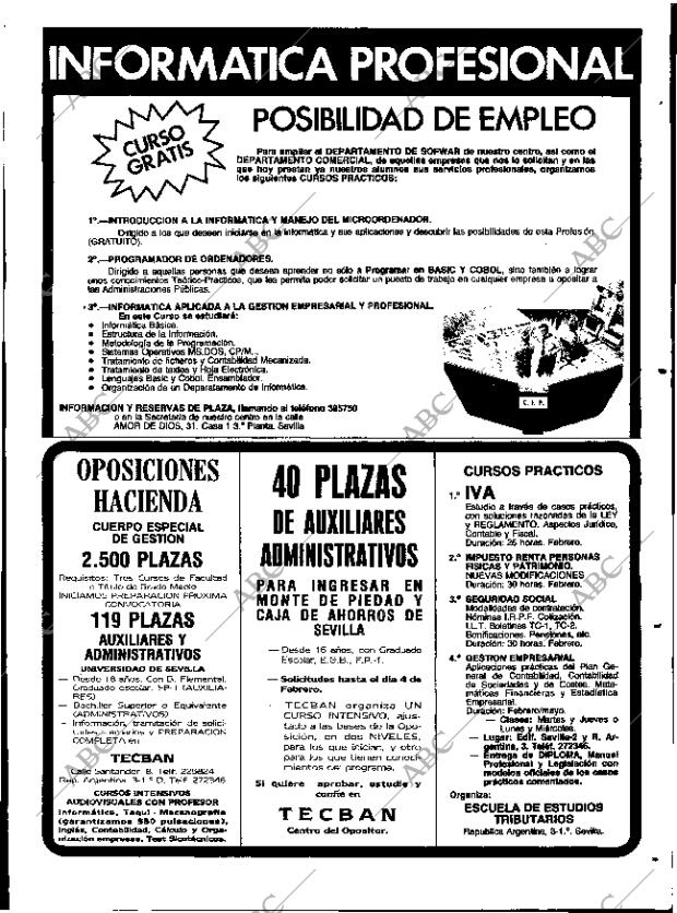 ABC SEVILLA 02-02-1986 página 83